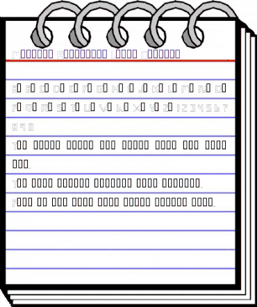 Maximum Radiation Level Outline Regular animated font preview