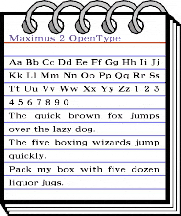 Maximus Regular animated font preview