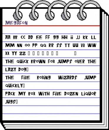 Megafon Regular animated font preview