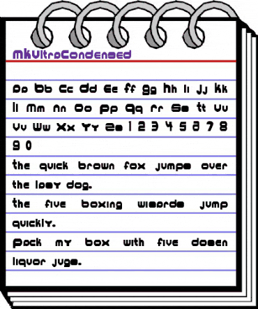 MKUltraCondensed Regular animated font preview