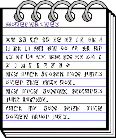 ModernRunes Regular animated font preview