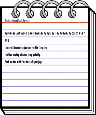 ModulaRoundBlack Regular animated font preview