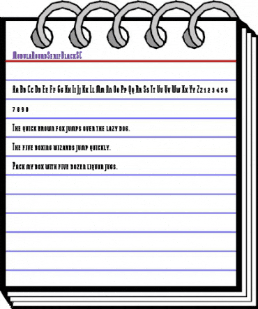 ModulaRoundSerifBlackSC Regular animated font preview