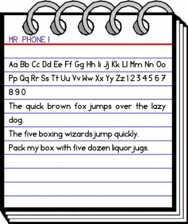 MR. PHONE 1 animated font preview