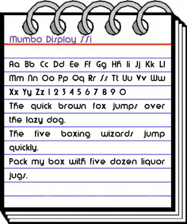 Mumbo Display SSi Regular animated font preview