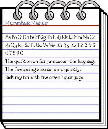 MummBasic Medium animated font preview