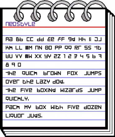 Neostyle Regular animated font preview