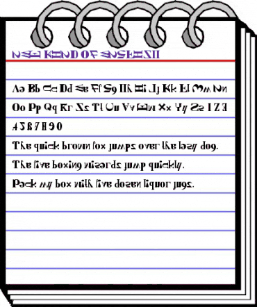 NEW KIND OF ENGLISH Regular animated font preview