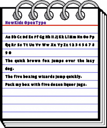NewKids Regular animated font preview