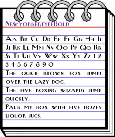 NewyorkertypeBold Regular animated font preview