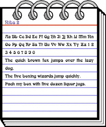 Nibs 2 Regular animated font preview