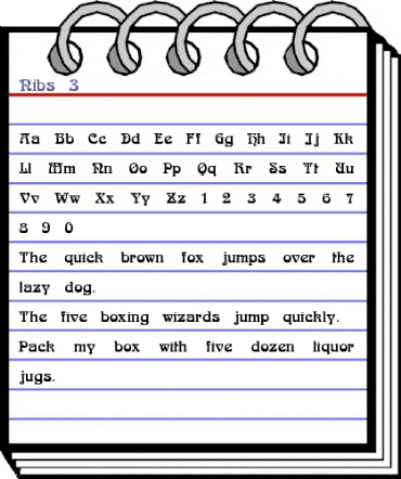 Nibs 3 Regular animated font preview