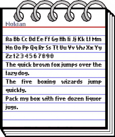 Nokian Regular animated font preview