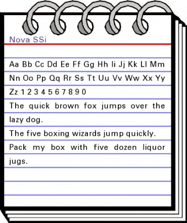 Nova SSi Regular animated font preview