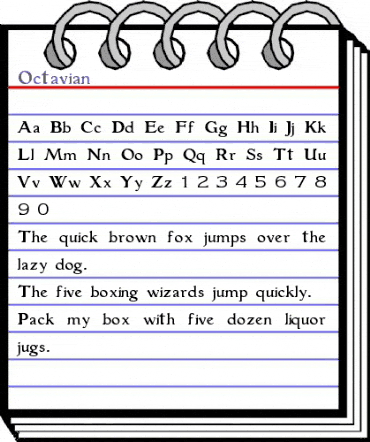 Octavian Regular animated font preview