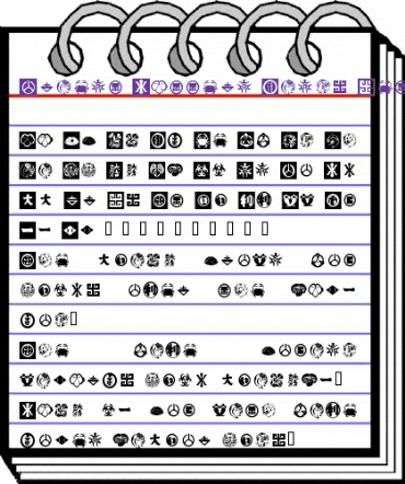 Orient Pattern Dings Set 2 Regular animated font preview