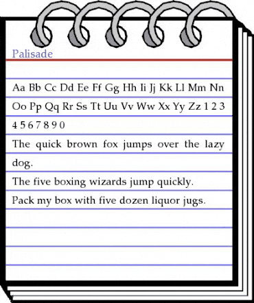 Palisade Regular animated font preview