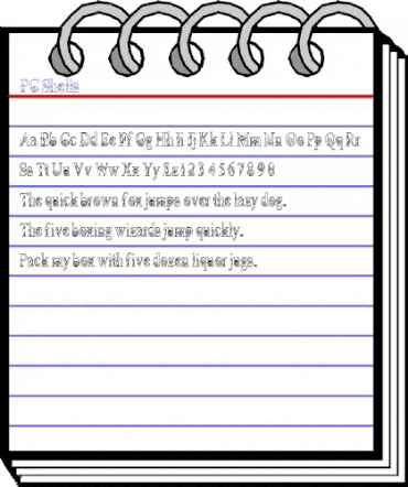 PC Shells Regular animated font preview
