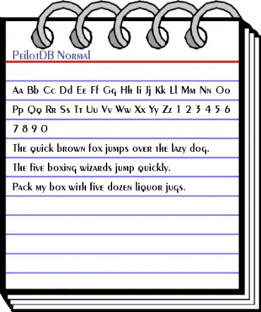 PeilotDB Normal animated font preview