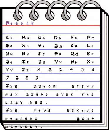 Pismak Regular animated font preview