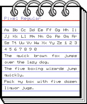 Pixel Regular animated font preview