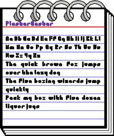 PlasterCaster Regular animated font preview