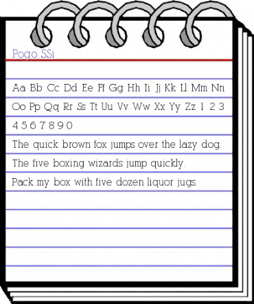 Pogo SSi Regular animated font preview