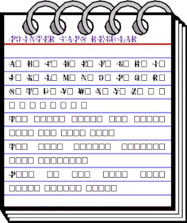 Pointer Caps Regular Normal animated font preview