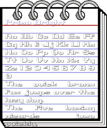 Primo Bright Regular animated font preview