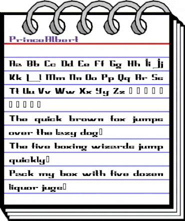 PrinceAlbert Regular animated font preview