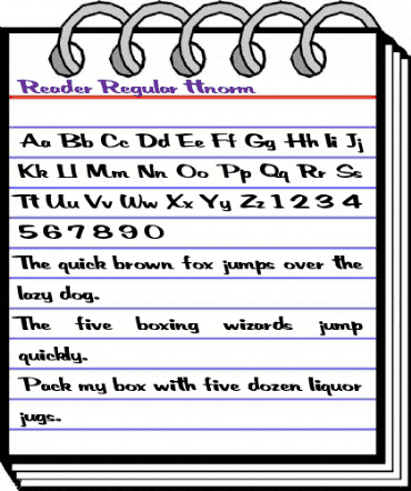 Reader Regular animated font preview