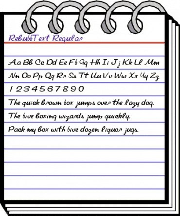 RebuffText Regular animated font preview