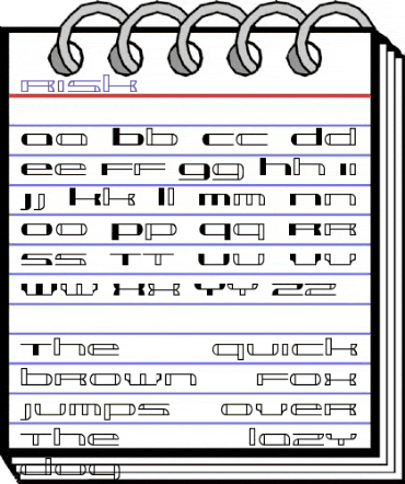 risk Regular animated font preview