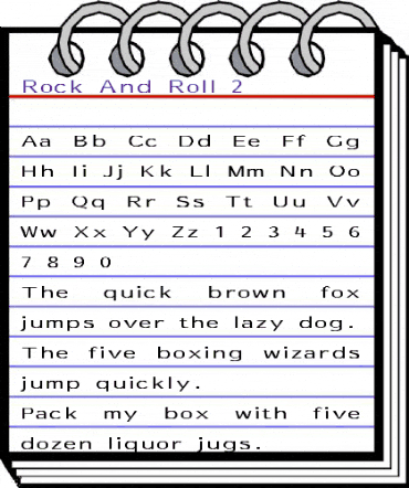 Rock And Roll 2 Regular animated font preview