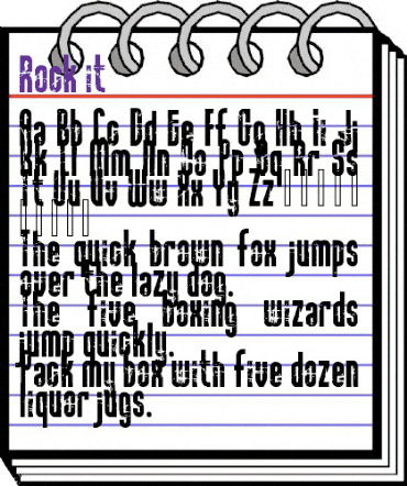 Rock it Regular animated font preview