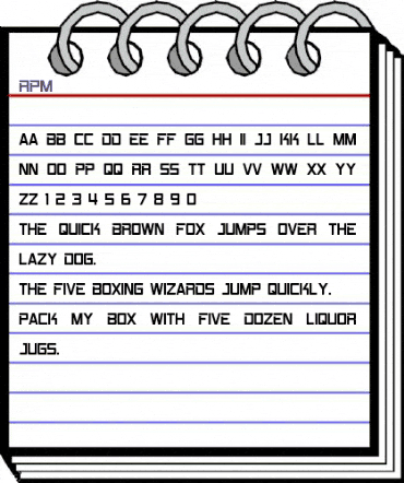 RPM Medium animated font preview