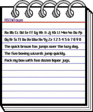 RSChiTown Regular animated font preview