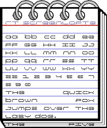 rt screenloft8 Regular animated font preview