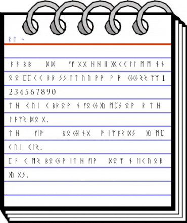 Rune Regular animated font preview
