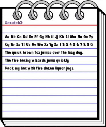 Scratch2 Regular animated font preview