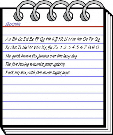 Scribble Regular animated font preview