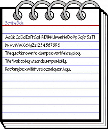 Scribe Bold animated font preview