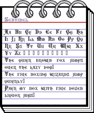 Sentinel Regular animated font preview