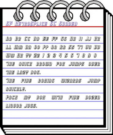 SF RetroSplice SC Shaded Regular animated font preview