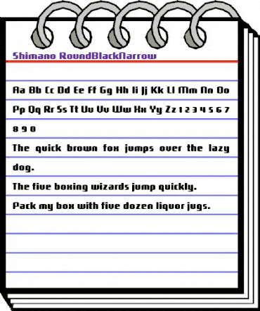 Shimano Regular animated font preview
