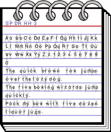 SP DR HH 3 Normal animated font preview
