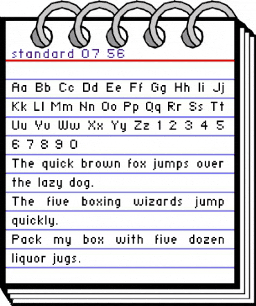 standard 07_56 Regular animated font preview