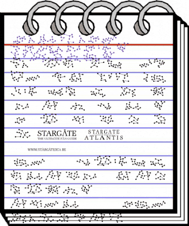 Stargate Atlantis Glyphs Regular animated font preview
