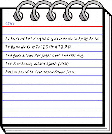STICK Regular animated font preview