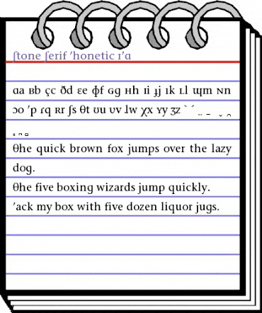 Stone Serif PhoneticIPA Regular animated font preview